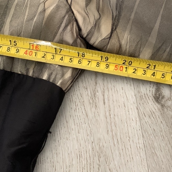 SHANI Satin mesh cocktail dress‎ color block two tones size 10 silk 100% - Picture 11 of 15